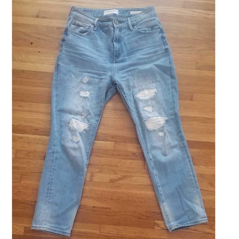 Pacsun - Rework Blue Patch and Repair Retro Jeans